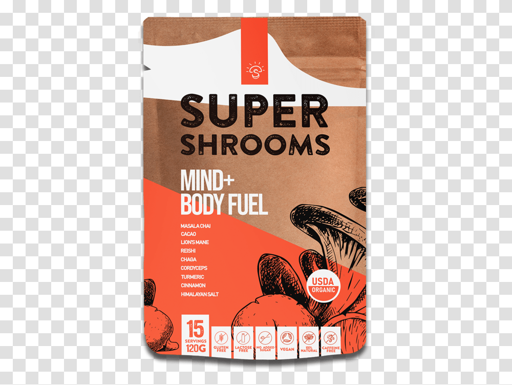 Mind Body Fuel Super Shrooms, Poster, Advertisement, Flyer, Paper Transparent Png