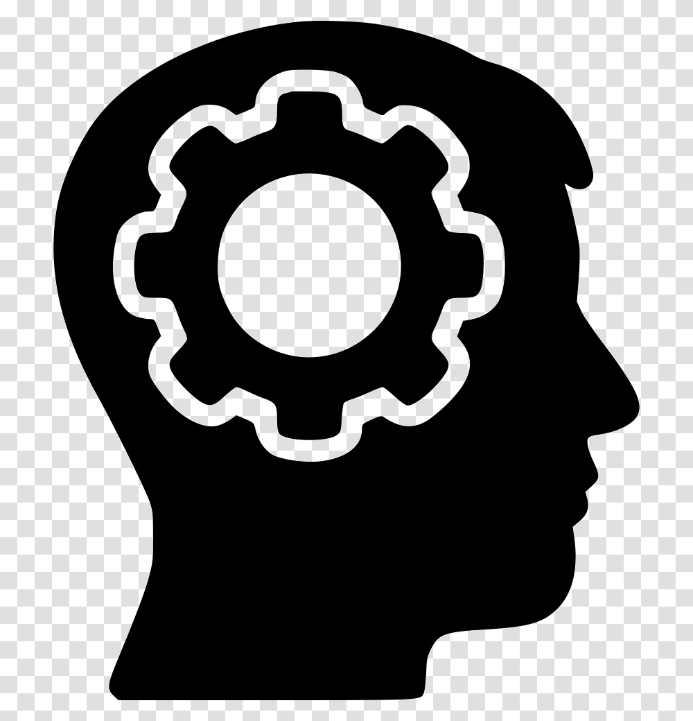 Mind Business Education Icon, Stencil, Silhouette, Hand Transparent Png