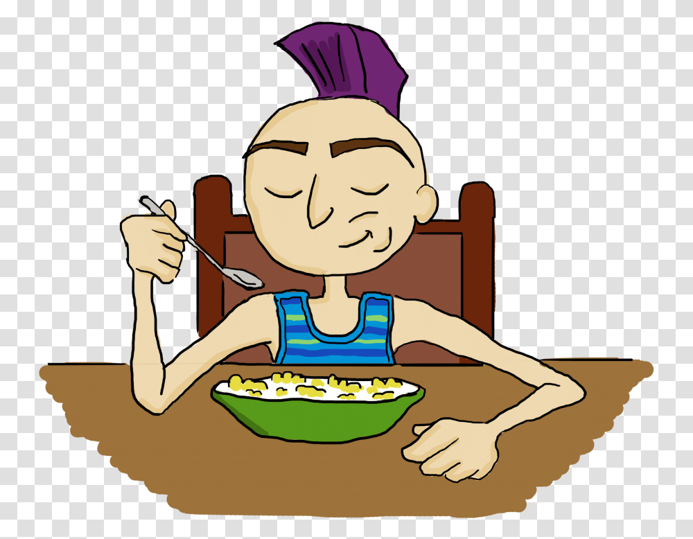 Mindful Eating For Kids Tasting Food Clipart, Person, Human, Cutlery, Bowl Transparent Png