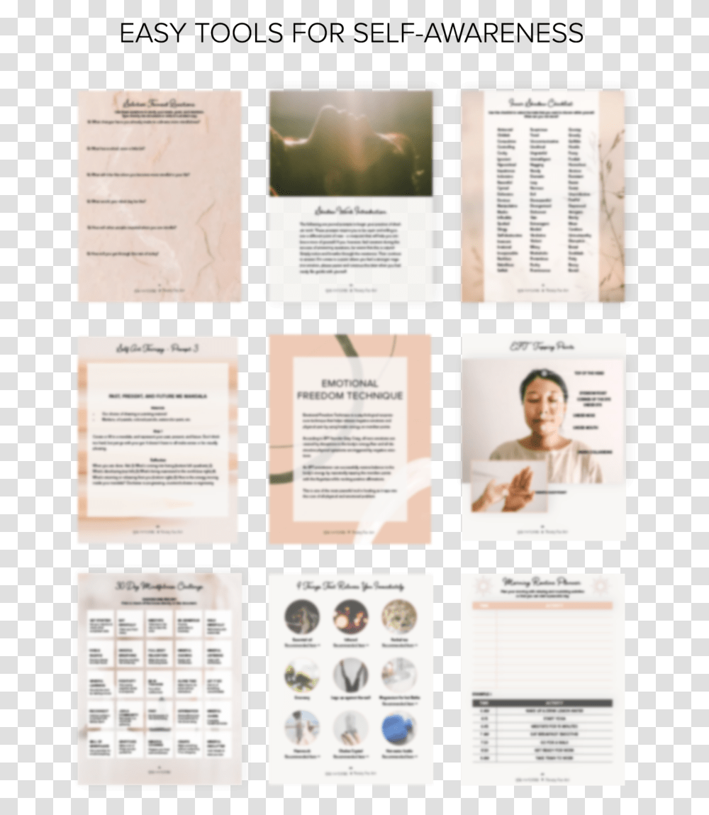 Mindful Life Workbook Pages Brochure, Poster, Advertisement, Flyer Transparent Png