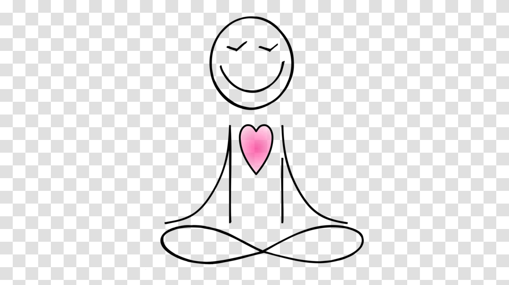 Mindfulness Yogi, Heart, Moon, Outer Space, Night Transparent Png