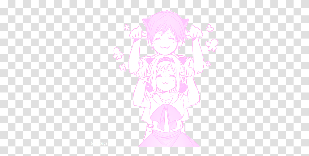 Mine Kawaii Manga Myedit Pink Pastel Cute Anime Couple Aesthetic, Person, Performer, Art, Costume Transparent Png