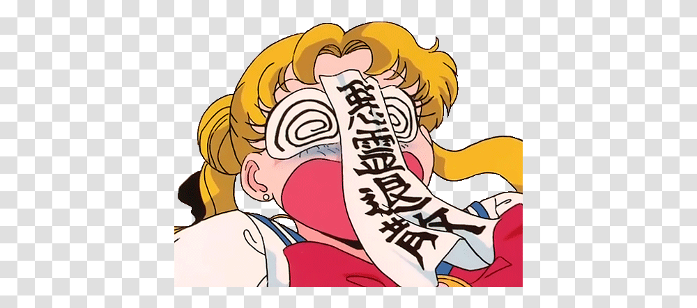 Mine Sailor Moon Usagi Tsukino Kiimochii • Aesthetic Anime Pfp Gif, Label, Text, Food, Sticker Transparent Png