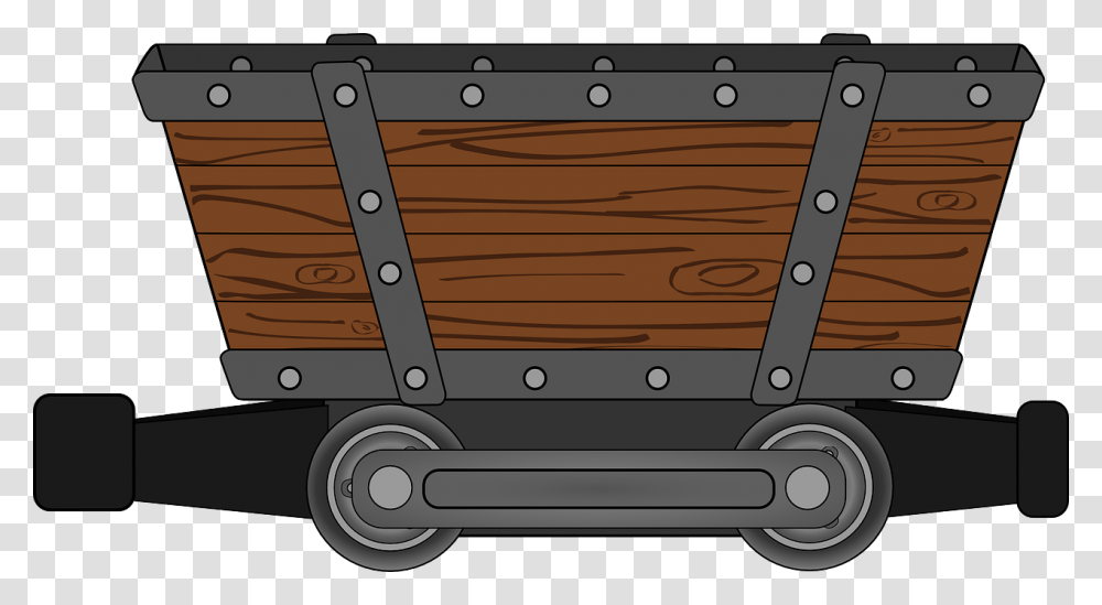 Minecart Clipart, Vehicle, Transportation, Trailer Truck, Luggage Transparent Png