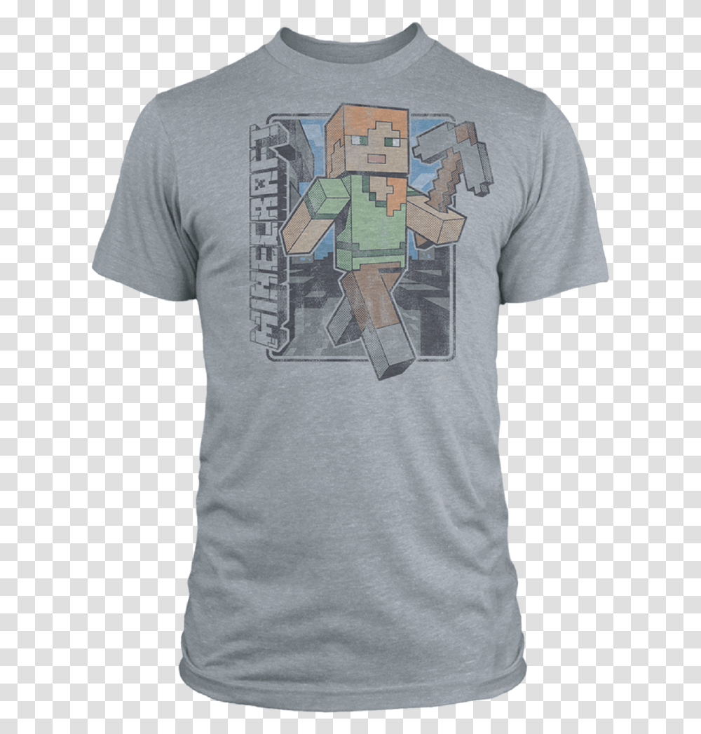 Minecraft Alex Midway Joust T Shirt, Apparel, T-Shirt, Sleeve Transparent Png
