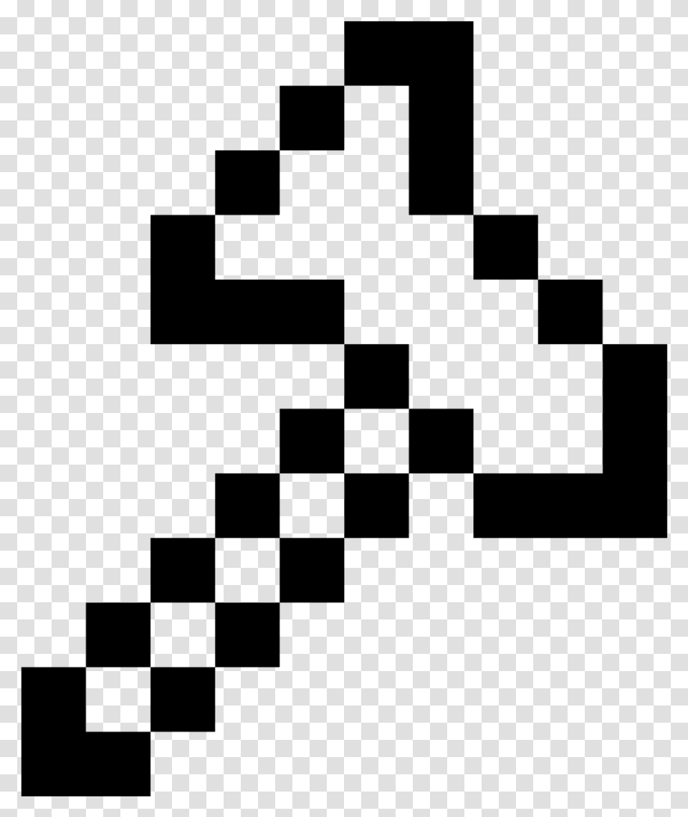 Minecraft Axe Icon Minecraft Icon Black And White, Gray, World Of Warcraft Transparent Png