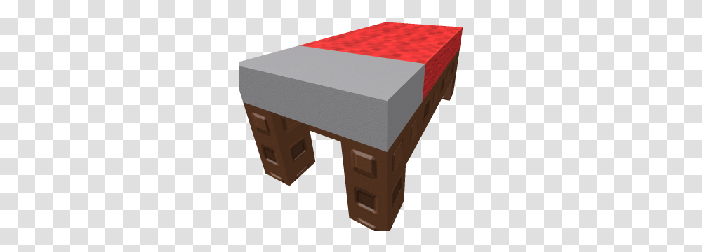 Minecraft Bed Roblox Coffee Table, Box, Furniture, Tabletop, Brick Transparent Png
