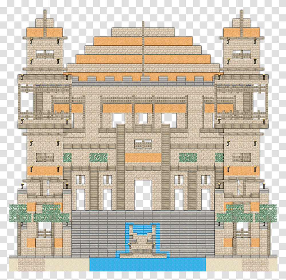 Minecraft Blueprints Layer By Layer Download Minecraft Building Ideas Blueprints, Rug, Housing, Mansion, House Transparent Png