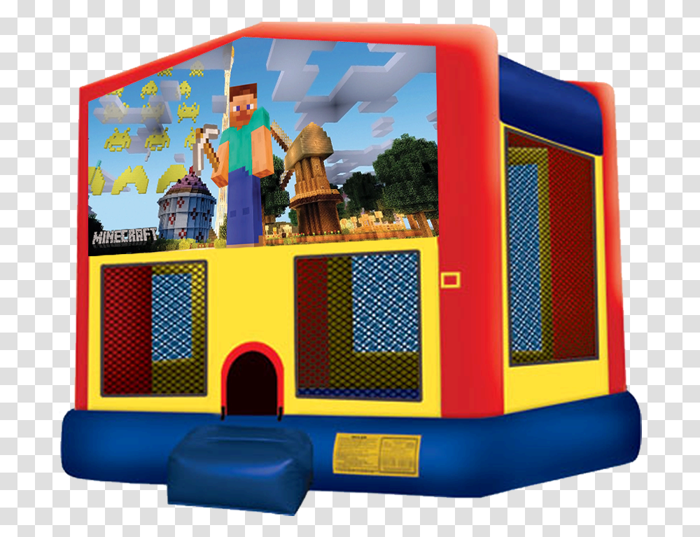 Minecraft Bouncer Pj Masks Bounce House, Play Area, Playground, Inflatable, Indoor Play Area Transparent Png