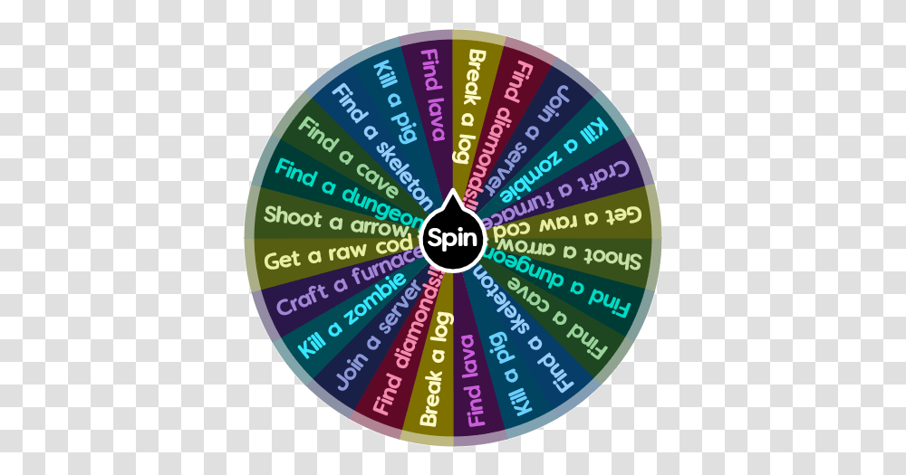 Minecraft Challenge Spin The Wheel App Louisiana State Seal, Label, Text, Word, Yarn Transparent Png