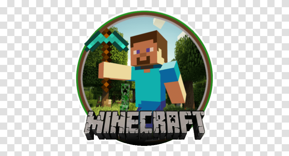 Minecraft Circle Logo Steve, Toy Transparent Png