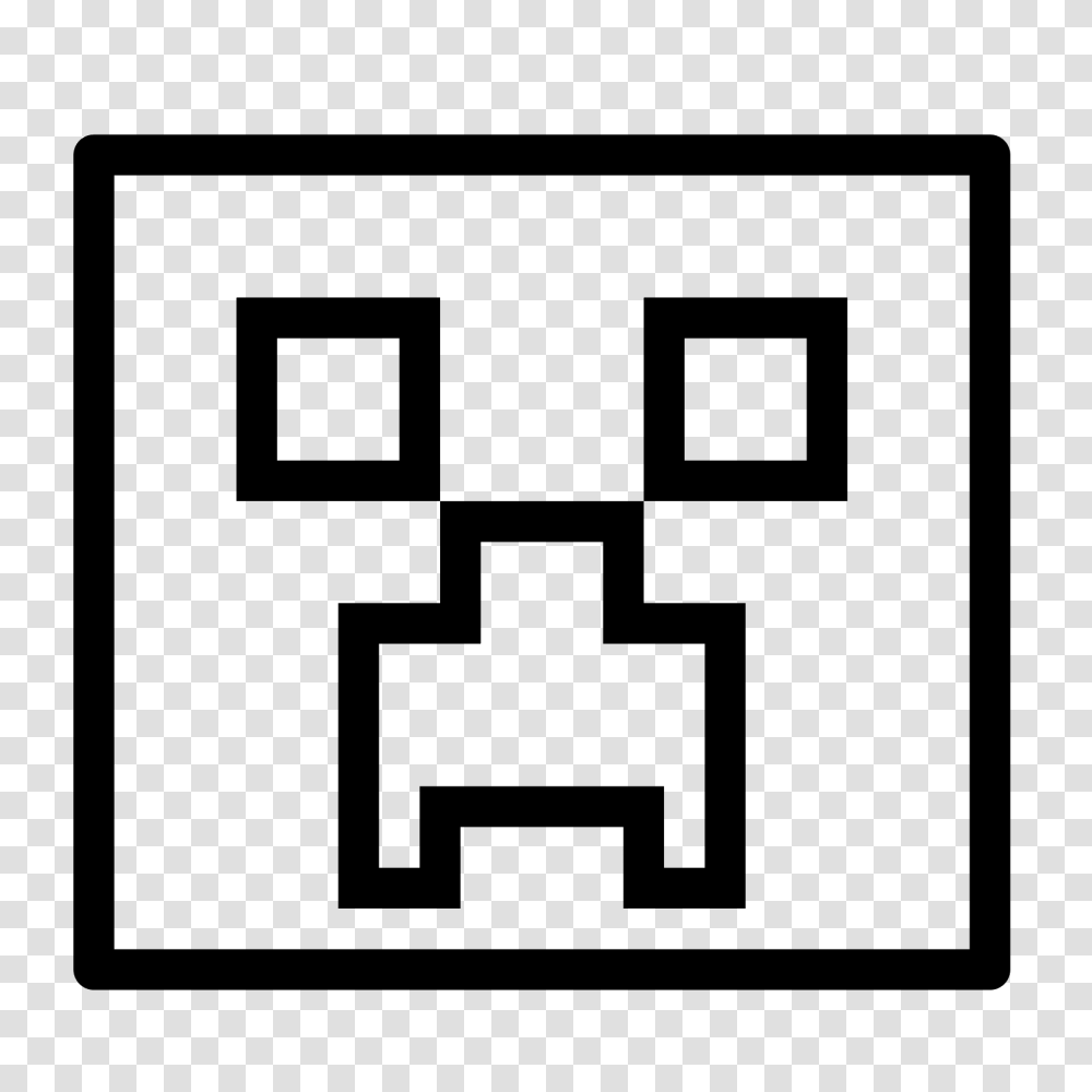 Minecraft Creeper Icon, Gray, World Of Warcraft Transparent Png