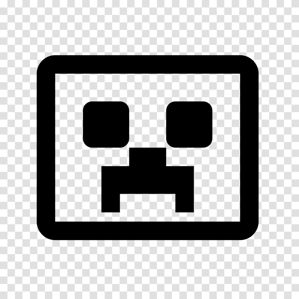 Minecraft Creeper Icon, Gray, World Of Warcraft Transparent Png