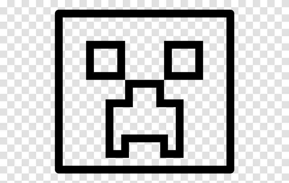 Minecraft Creeper Minecraft Creeper Clipart Black And White, Gray, World Of Warcraft Transparent Png