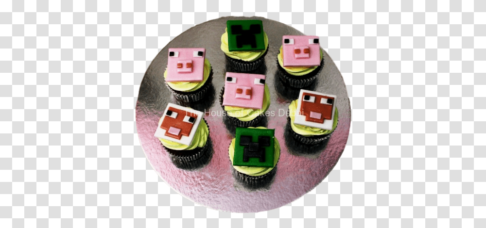 Minecraft Cupcakes Cake Decorating Supply, Cream, Dessert, Food, Creme Transparent Png