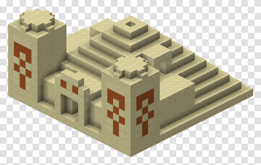 Minecraft Desert Temple Download Minecraft Desert Temple, Table, Furniture, Toy, Cardboard Transparent Png
