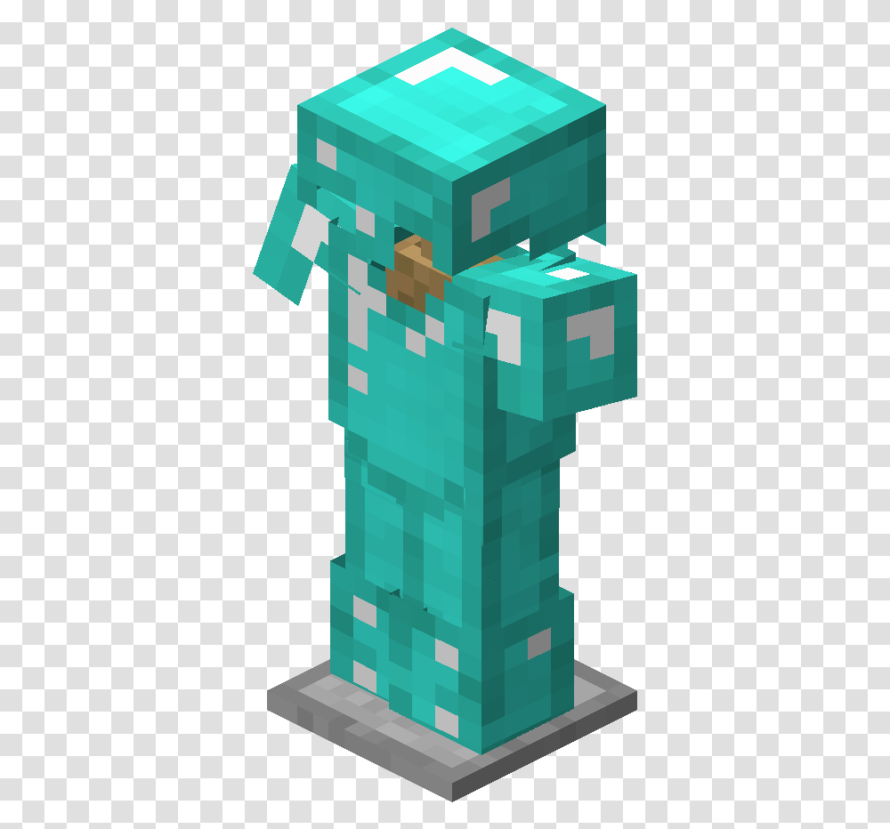 Minecraft Diamond Armor On Armor Stand, Toy Transparent Png