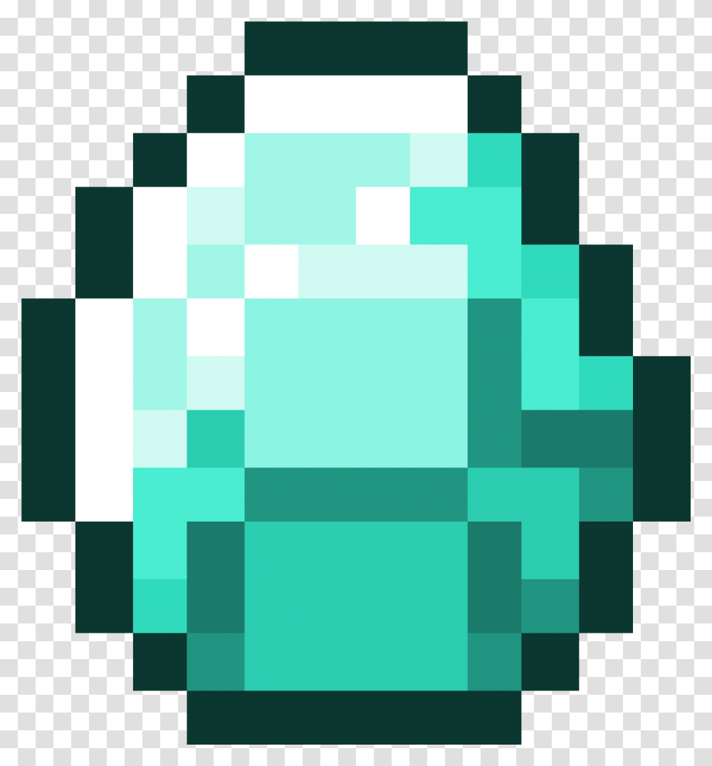 Minecraft Diamond, Green, Rug Transparent Png