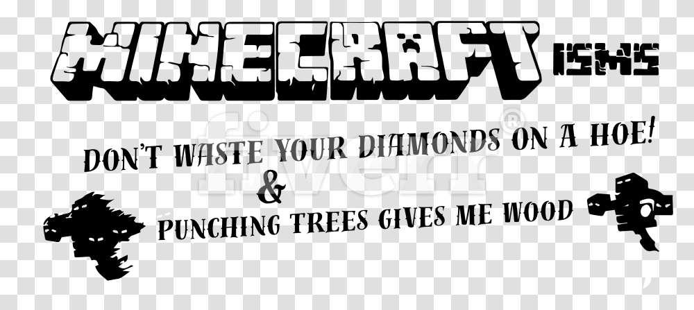 Minecraft Diamond Hoe Background Minecraft Calligraphy, Alphabet, Word Transparent Png