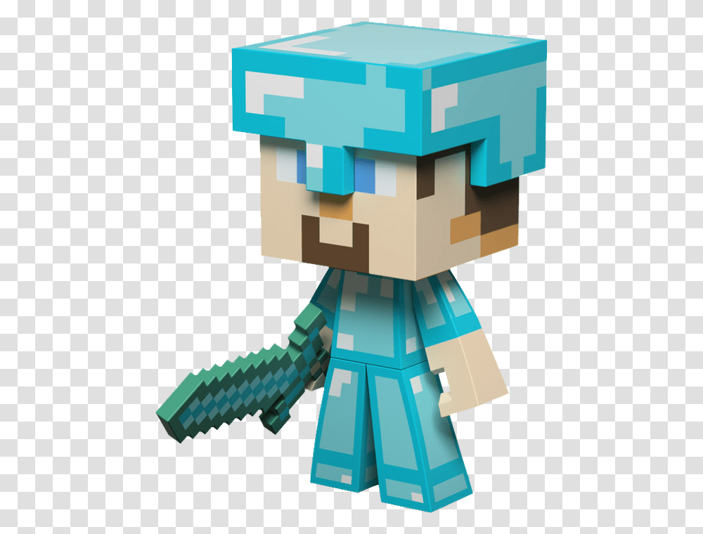 Minecraft Diamond Steve, Toy Transparent Png