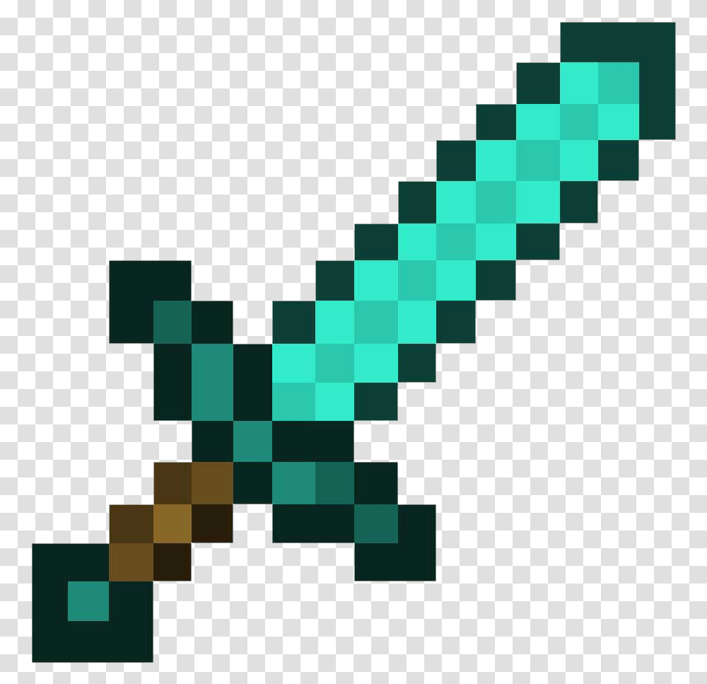 Minecraft Diamond Sword Clipart Minecraft Diamond Sword, Green, Chess Transparent Png