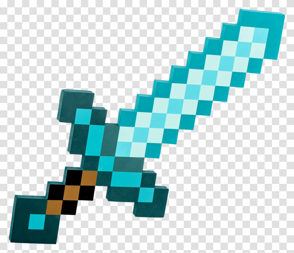 Minecraft Diamond Sword Minecraft Diamond Sword Enchanted, Toy Transparent Png