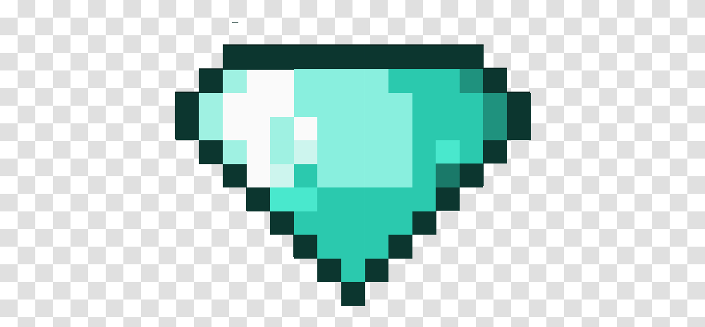 Minecraft Diamonds 1 Image Heart Icon Pixel, Green, Graphics, Plant, Tree Transparent Png
