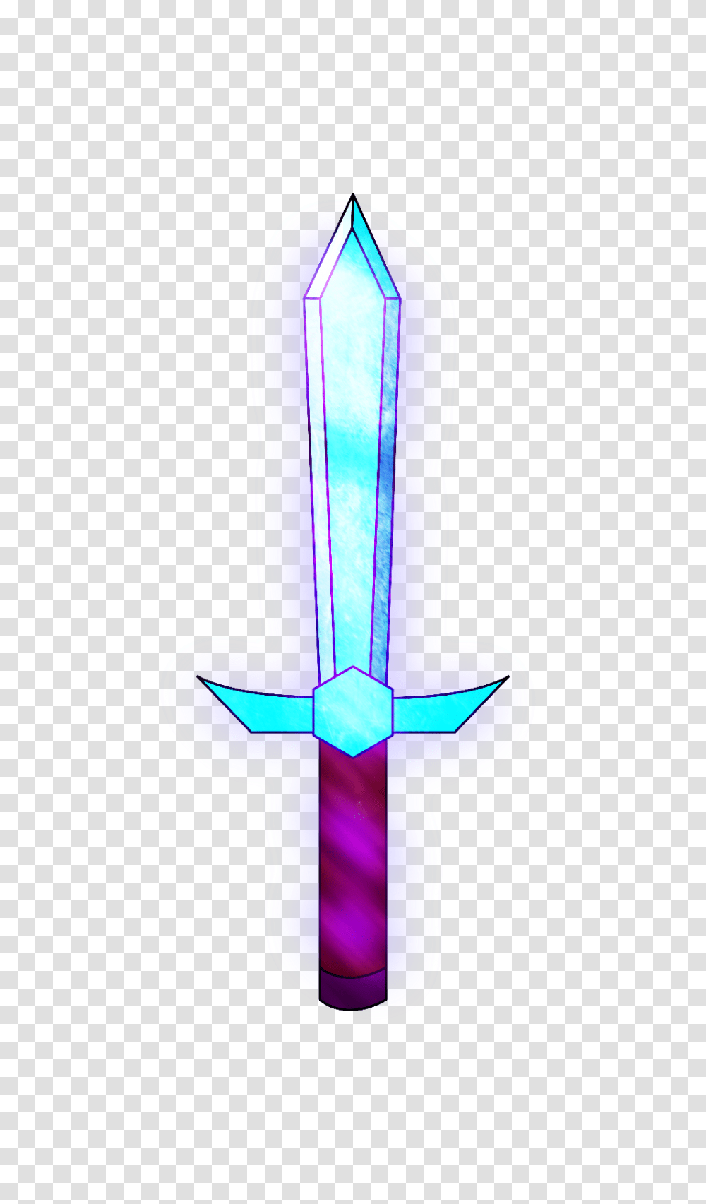 Minecraft Enchanted Diamond Sword Rf Image, Weapon, Weaponry, Blade, Knife Transparent Png