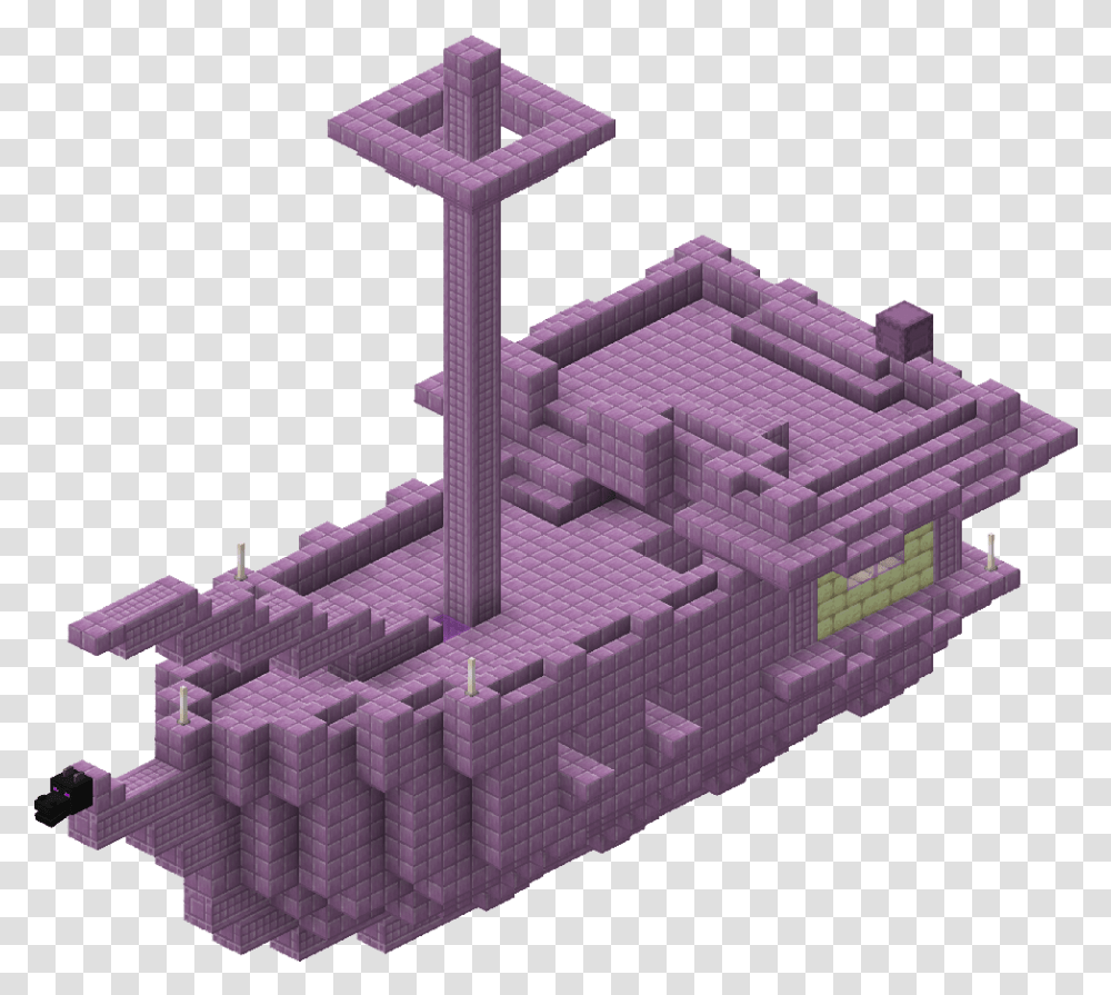 Minecraft End City Ship, Cross, Toy, Architecture Transparent Png