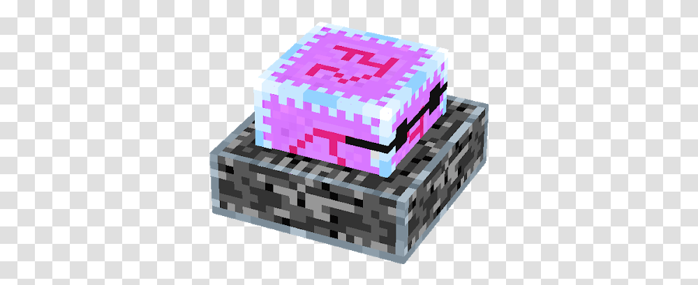 Minecraft End Crystal Cake Google Search Crystal Cake Minecraft Cristal Del End, Rug, Text, Game, Brick Transparent Png