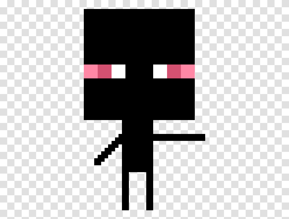 Minecraft Enderman Drawing Cross, Text, Symbol, Label, Flag Transparent Png