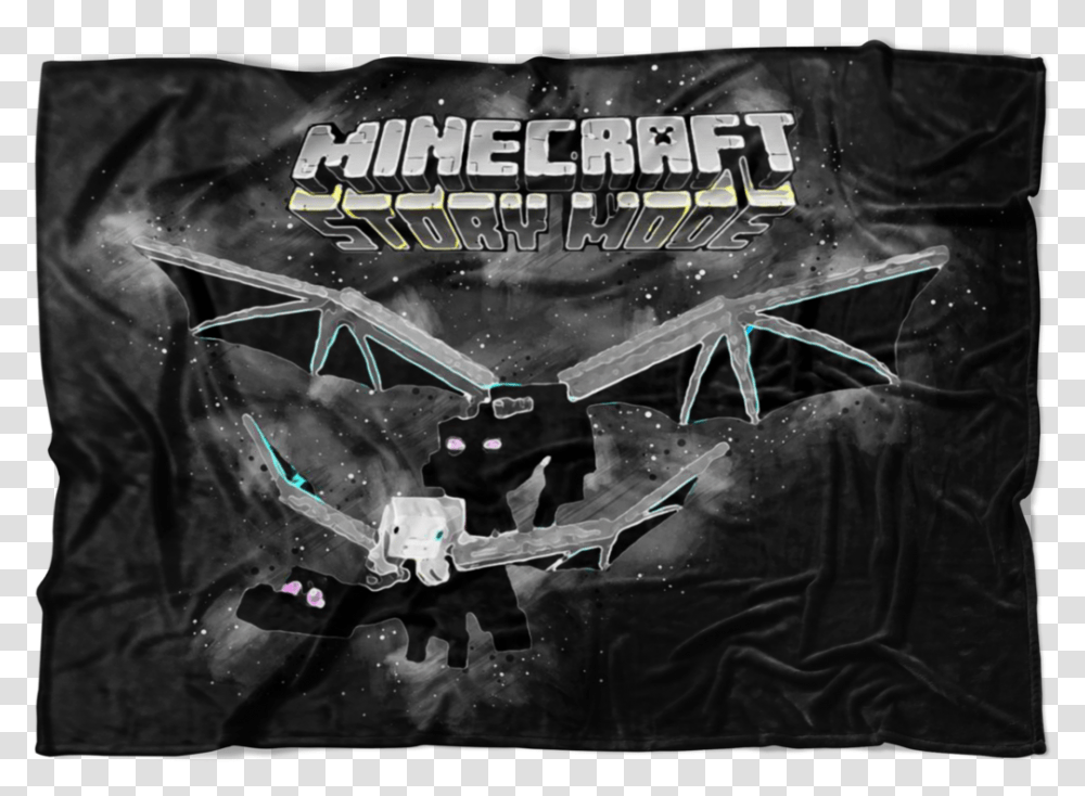 Minecraft Fleece Blanket Ender Dragon Abstract Black Pc Game, Call Of Duty Transparent Png