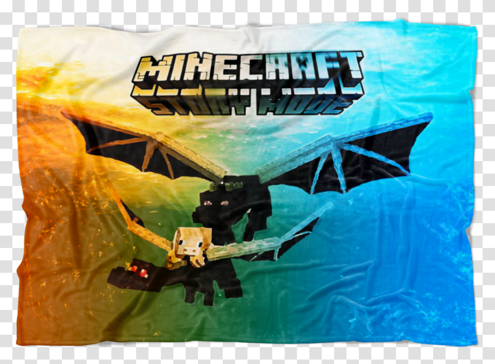 Minecraft Fleece Blanket Ender Dragon Commando Colorful Ender Dragon Minecraft, Outdoors, Nature Transparent Png