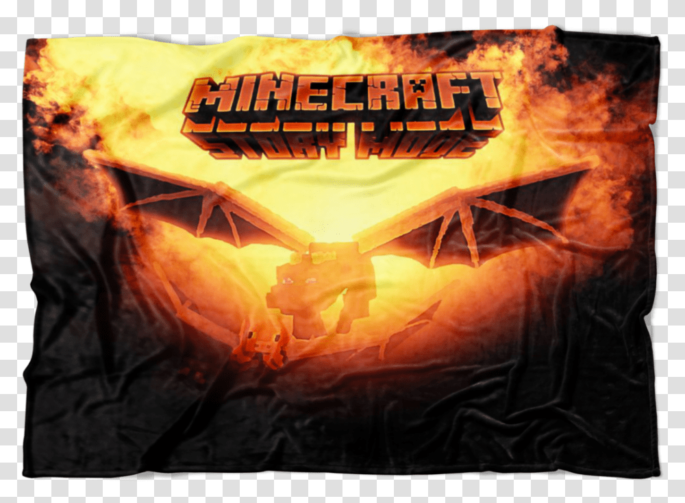 Minecraft Fleece Blanket Ender Dragon Fervent Black Minecraft Story Mode, Lobster, Seafood, Sea Life, Animal Transparent Png