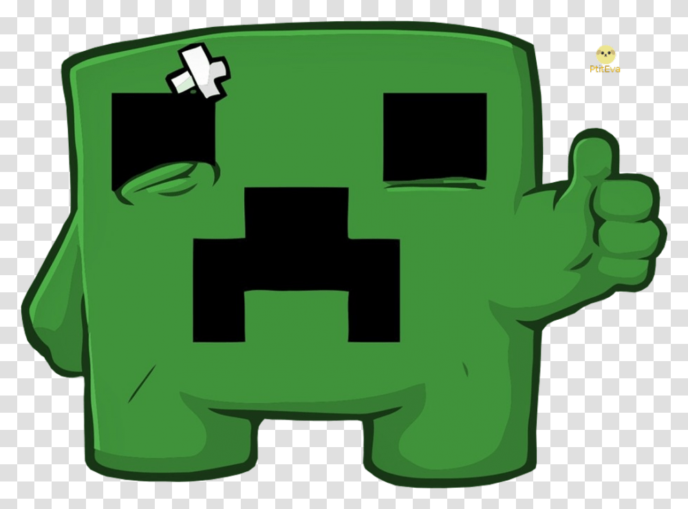 Minecraft Free Logos Super Meat Boy Creeper, Green, First Aid, Cow, Cattle Transparent Png