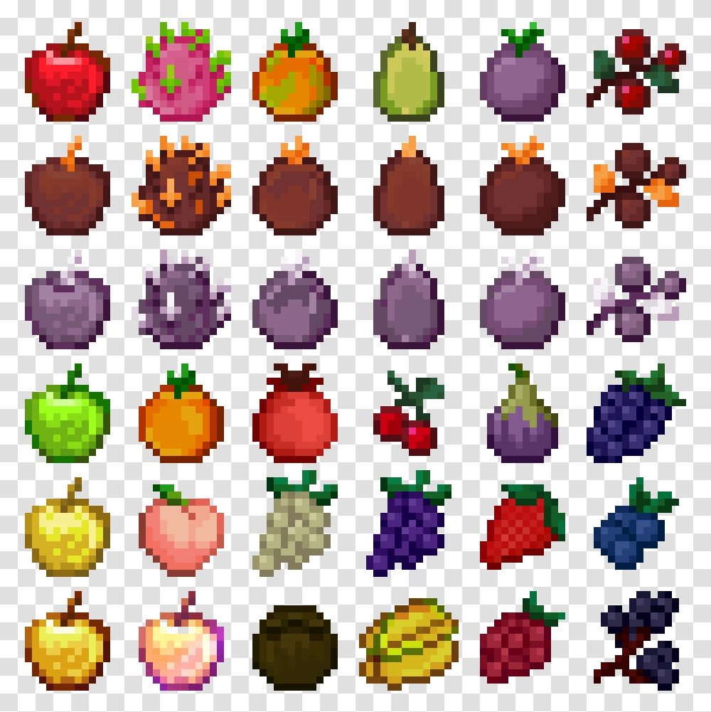 Minecraft Fruit, Accessories, Accessory, Bead, Rug Transparent Png