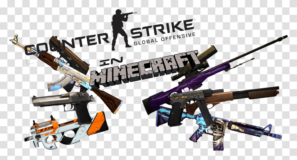 Minecraft, Gun, Weapon, Weaponry, Outdoors Transparent Png