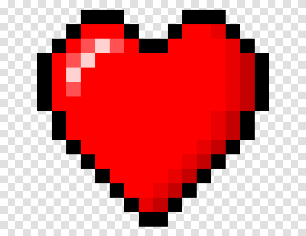 Minecraft Heart 8 Bit Heart, Logo, Trademark, Label Transparent Png