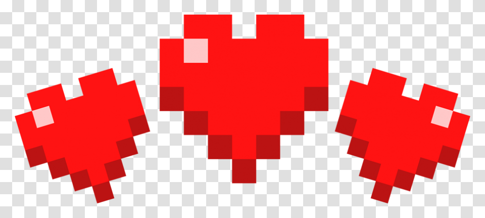 Minecraft Heart Agua Y Amor Vmc, First Aid, Pac Man Transparent Png
