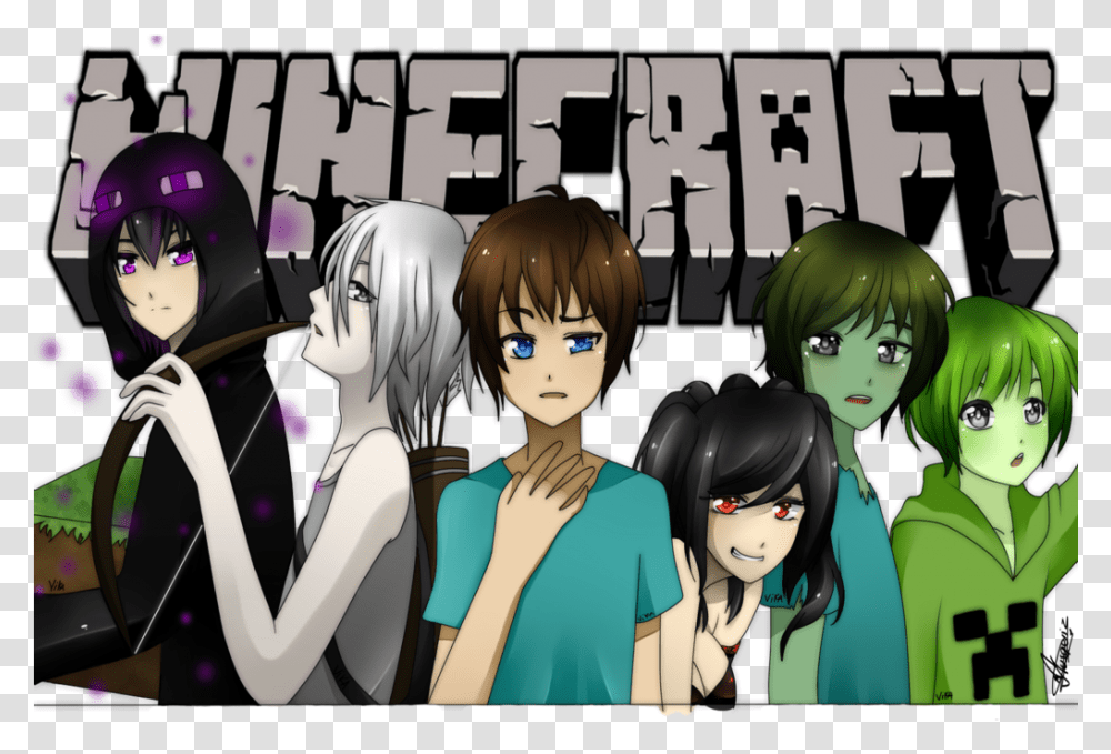 Minecraft Herobrine Anime Imagenes De Minecraft, Manga, Comics, Book, Doll Transparent Png