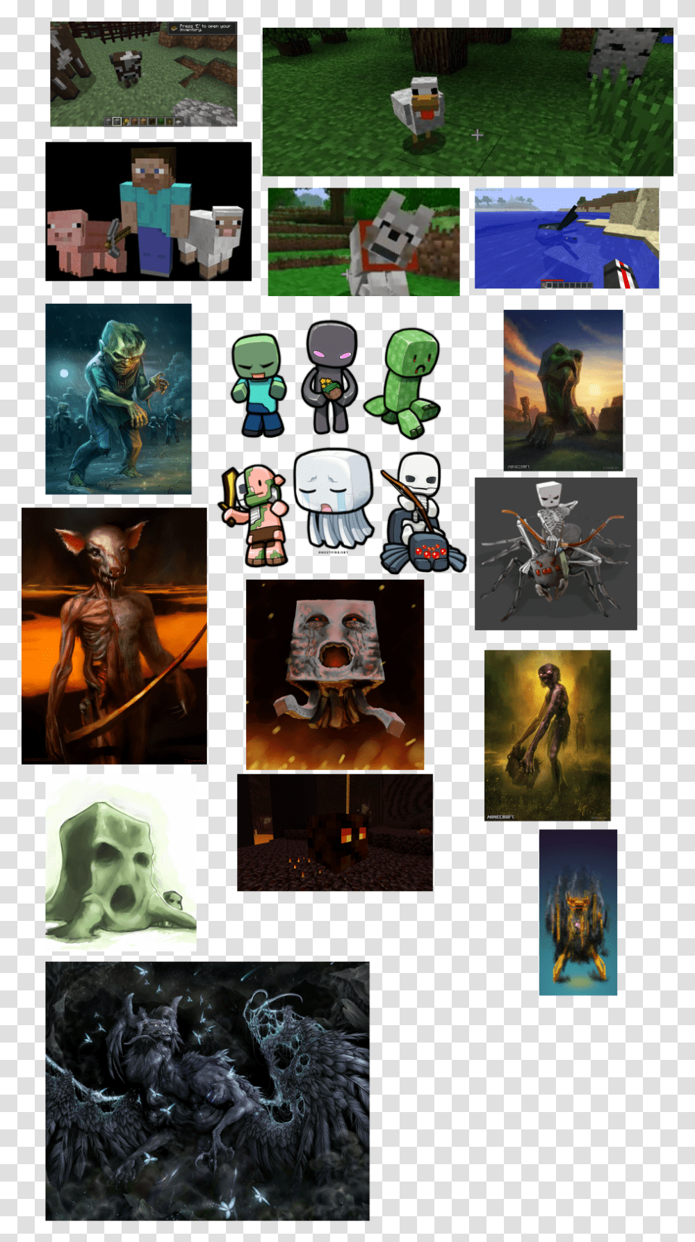 Minecraft Herobrine Collage, Person, Dog, Toy, Monitor Transparent Png