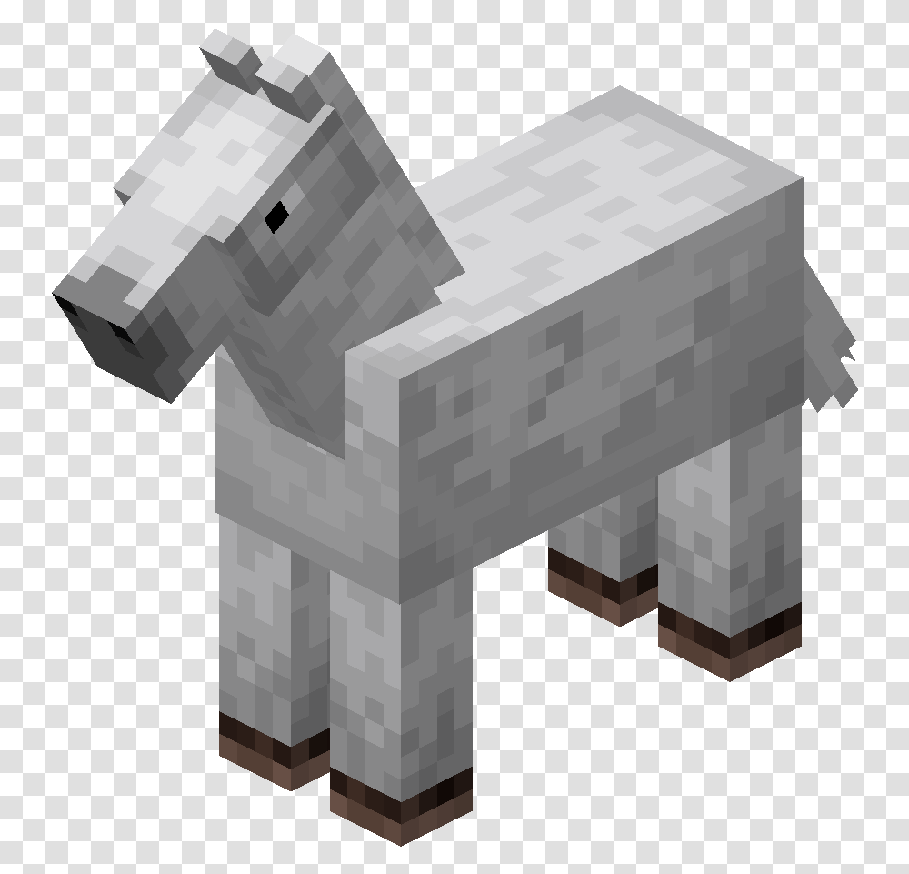 Minecraft Horse, Concrete, Toy Transparent Png