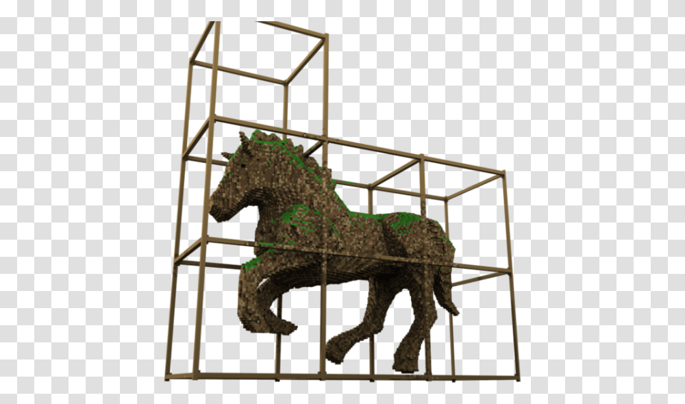 Minecraft Horse Statue Design, Dinosaur, Reptile, Animal, Play Area Transparent Png