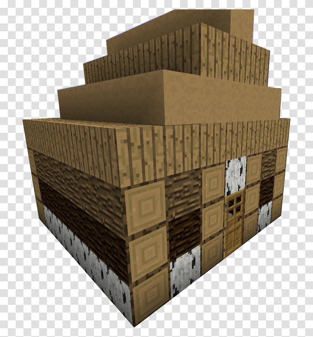 Minecraft House Minecraft Wooden House, Cardboard, Box, Carton, Brick Transparent Png