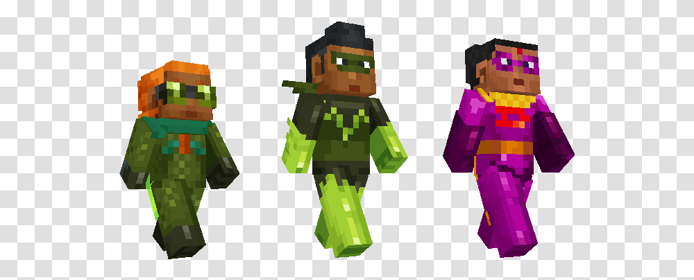 Minecraft Incredibles Skin Pack, Toy, Green Transparent Png