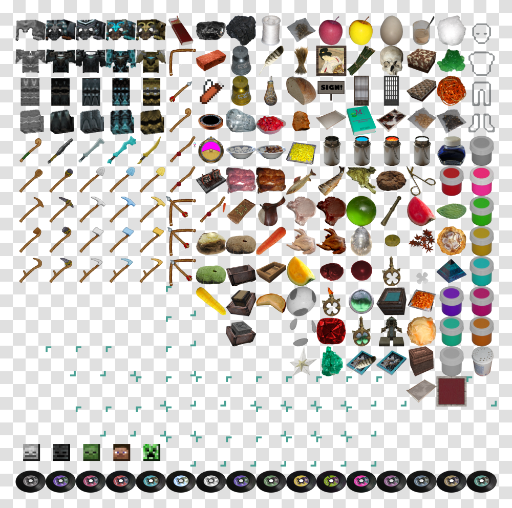 Minecraft Items Download Minecraft Texture Pack Items, Rug, Pac Man Transparent Png