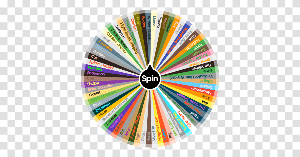 Minecraft Mobs Spin The Wheel App Minecraft Salmon Vs Cod, Flyer, Poster, Paper, Advertisement Transparent Png
