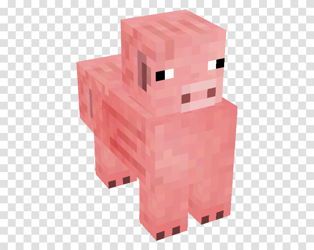 Minecraft Pig Pink Minecraft Dirt Block, Brick, Toy, Crystal, Box Transparent Png