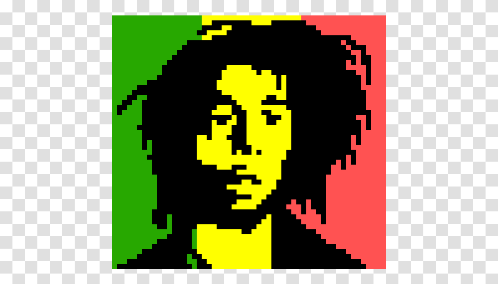 Minecraft Pixel Art Bob Marley, Pac Man Transparent Png