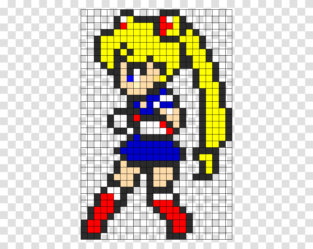 Minecraft Pixel Art Sailor Moon Easy, Game, Crossword Puzzle, Photography Transparent Png